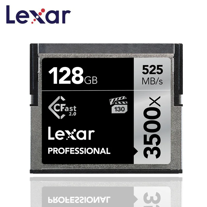 флешка Профессиональная карта памяти Lexar 128 GB CFast2.0 3500x525 MB/s carte memoire для камеры 4 K Full HD SLR HDV VPG-130