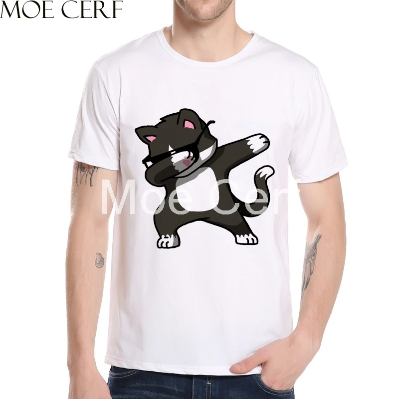 

Dabbing Zebra T-Shirt Novelty Animal Dancing Men T Shirts Funny Unicorn/Cat/Zebra/Panda Personality T-shirt Brand Tops L11-54