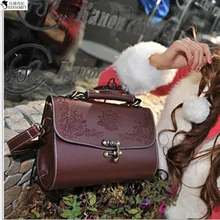 HANSOMFY New Handbag Bag Retro Carved Lacquer Witch Box Bags Ladies Bags Wholesale