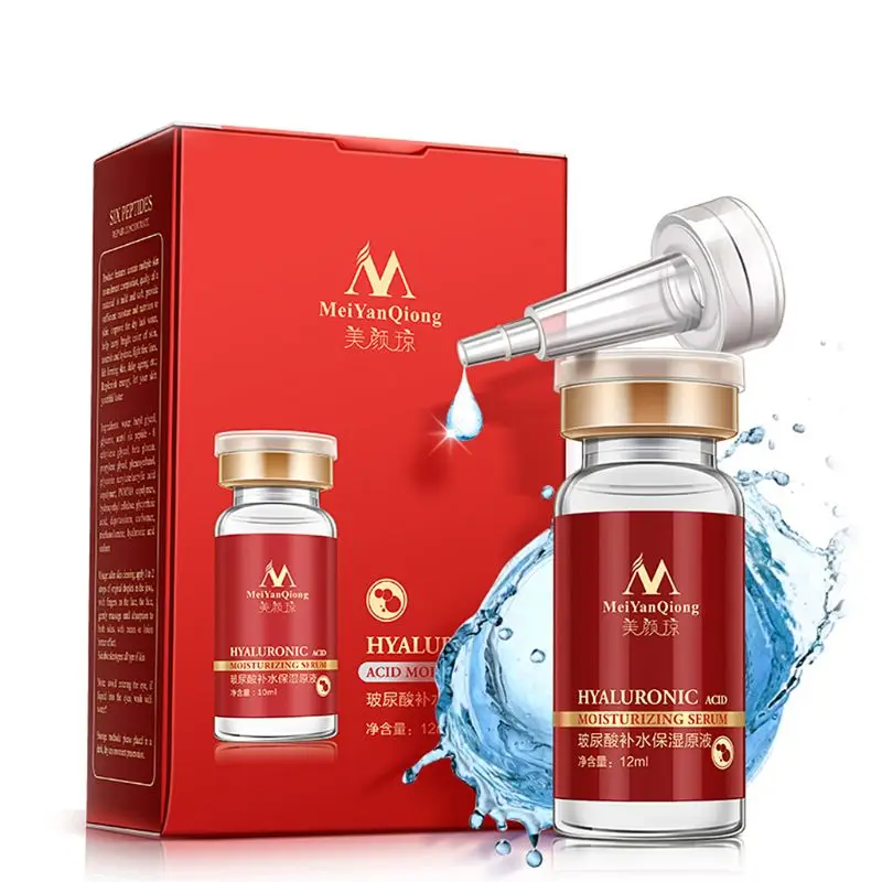

MeiYanQiong Hyaluronic Acid Face Serum Peptides Anti Wrinkle Anti-Aging Moisturizing Facial Treatment 12ml