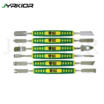 

Jyrkior 6 in 1 Dual Ends Metal Spudger Set Phone Tablet Prying Scraper Opening Tools for iPhone iPad Samsung Repair Tool Kit