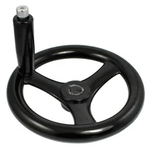 GTBL черный 18 мм внутренний диаметр х 200 мм 3 со спицами маховик с вращающейся ручкой