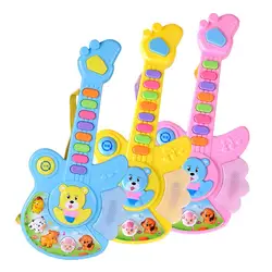 1 шт. Музыкальная развивающая игрушка детские, для малышей Портативный Симпатичные гитара Клавиатура Развивающие развития образования для