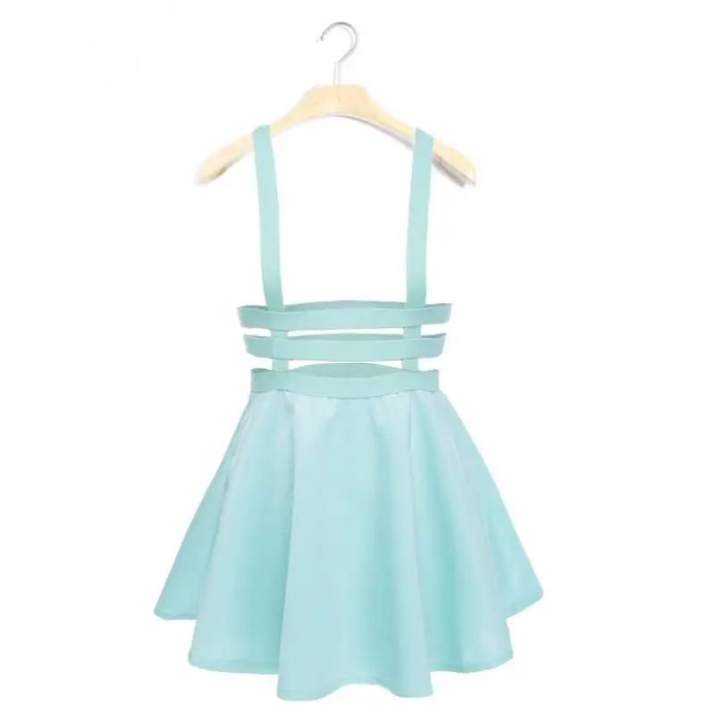 Модные бандажные юбки на подтяжках для женщин и девочек с оборками