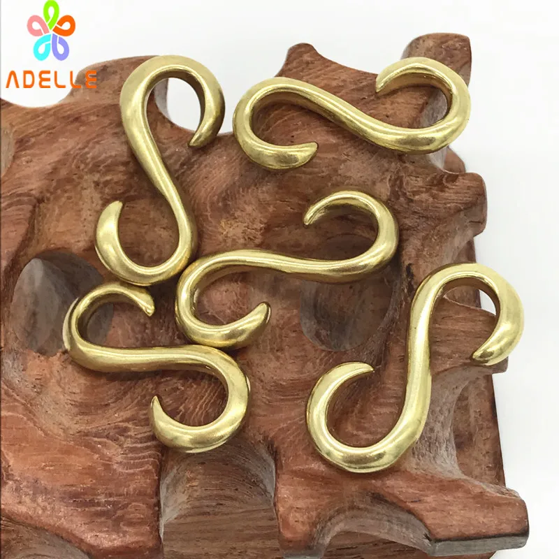 5 pieces 100 Solid Brass S Hook Suspended Closed S hanging 27mm