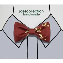 Новый стиль модный бутик цветочный принт Галстуки для жениха для мужчин женщин Бабочка однотонная бабочка Классическая гравита галстук
