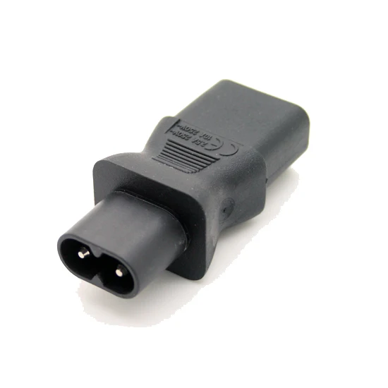 IEC 320 C8 male to C13 3Pin female адаптер питания c8 Female 2Pin Male|adapter power|adapter |