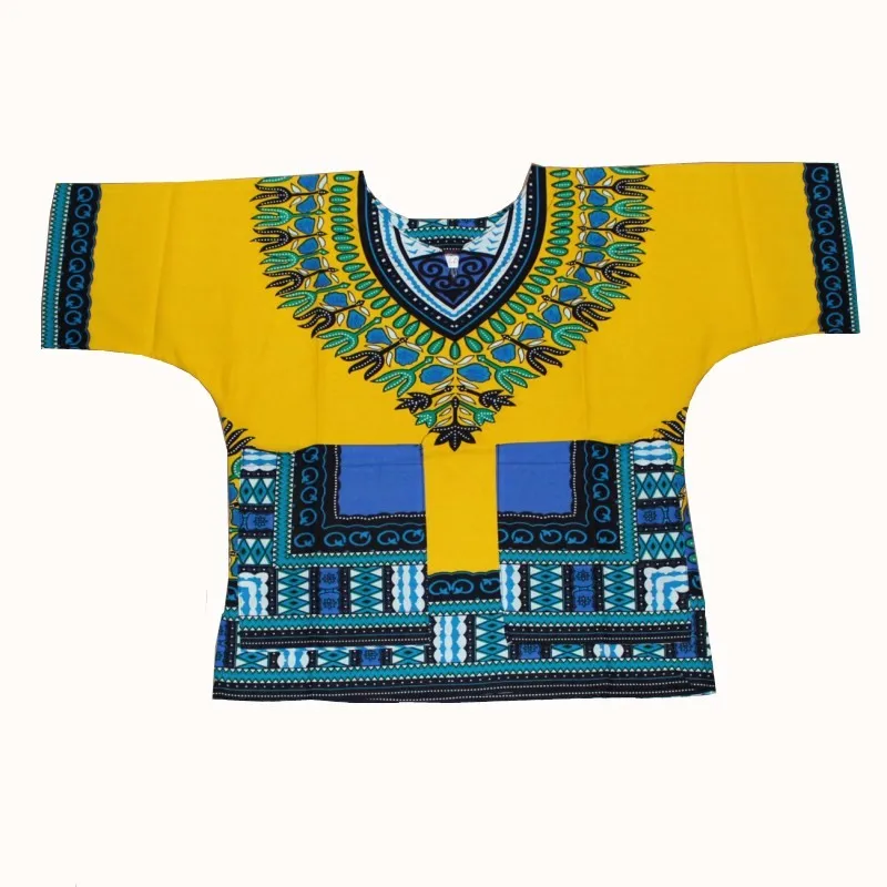 Wholesale Kids 2019 Child New Fashion Design Traditional African Clothing Print Dashiki T-shirt For Boys and Girls african attire