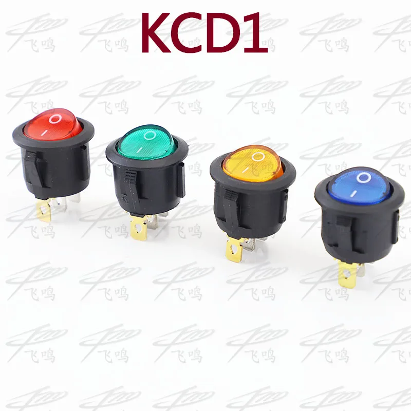 

8Pcs Car 220V Round Rocker Dot Boat LED Light Toggle Switch SPST ON/OFF Top Sales Electric Controls