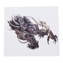 Dragon Tattoo Stickers Waterproof Domineering Cool Tattoo Durable Chest Back Sweatproof Waterproof Men's Arm Tattoo Stickers 1000 cool stickers