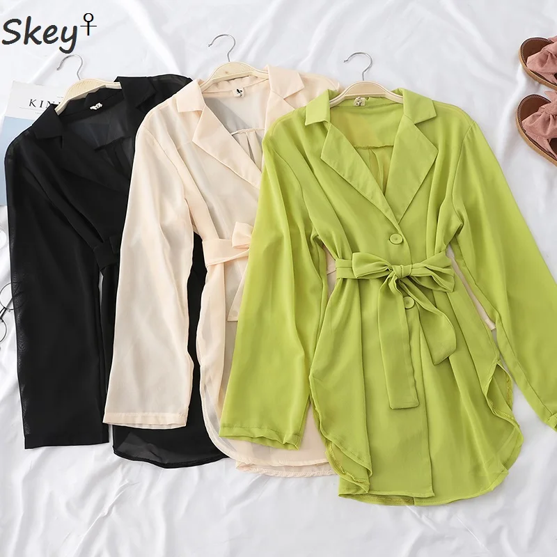 

Turndown Collar Belted Long Sleeve Blouses Shirt Women 2019 Elegant Office Ladies Chiffon Casual Belted Button Workwear Tops