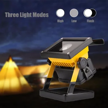 

High Power 30W 2400Lm Portable Lantern LED Camping Lantern 3 Modes Outdoor Portable Lanterns Work Light Use 3*18650 Battery