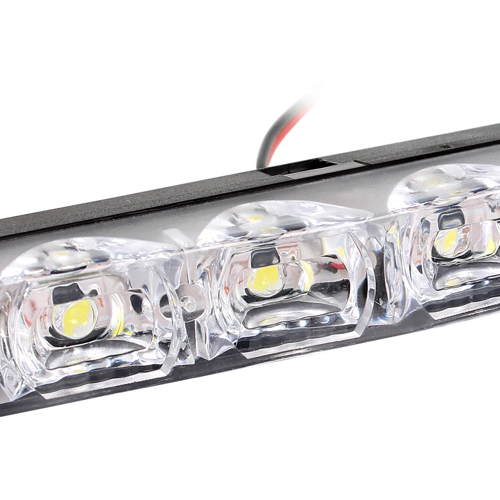 LEEPEE супер яркий автомобильный Стайлинг 6 светодиодный s автомобильный дневной светодиодный светильник DRL водонепроницаемые Автомобильные дневные ходовые огни