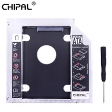 CHIPAL Универсальный 2nd HDD Caddy 12,7 мм для 2," SATA 3,0 SSD корпус жесткого диска с светодиодный индикатором для ноутбука DVD-ROM