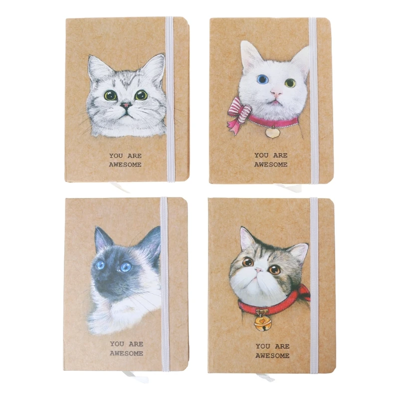 

A6 Cat Portable Notebook Pocket Diary Memo Notepad Journal Planner Freenote Gift