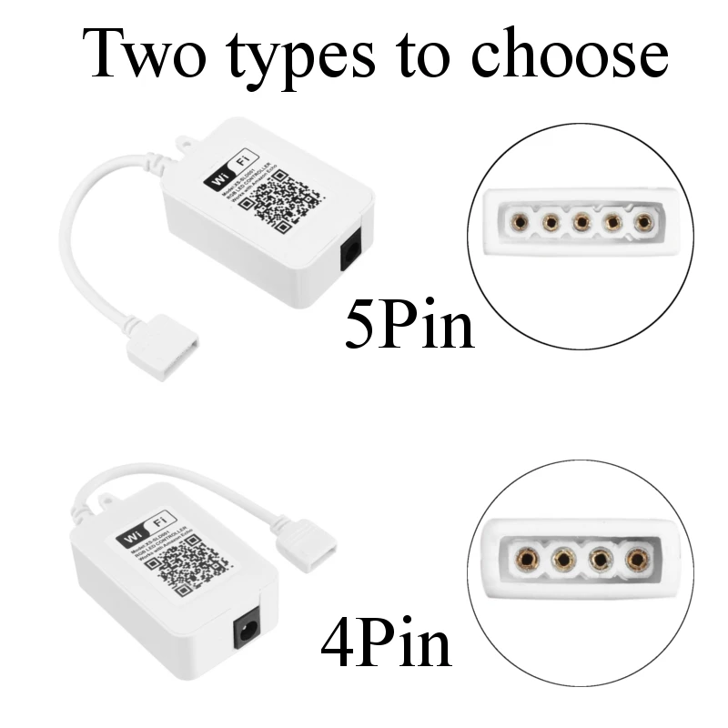 Smuxi 12/24 V 4/5PIN Мини Wi-Fi Управление Лер контроллер rgbw Светодиодные ленты свет дистанционного Управление для Светодиодные ленты Панель свет