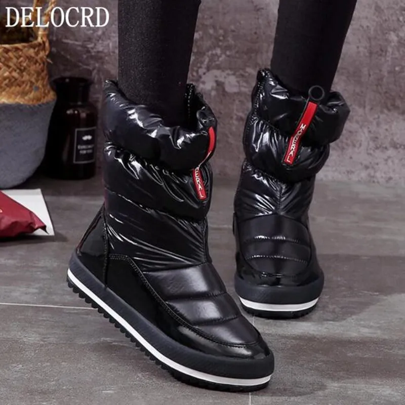 

Snow Boots Female Winter New Plus Velvet Warm Boots Waterproof non-slip Wild Short Boots Hot Brand Women's Cotton Shoes Footwear