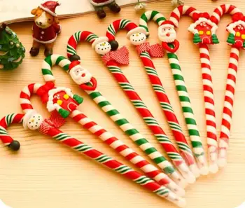 شراءعصا حلوى القلم عيد الميلاد دمى حفلة بوليمر كلاي أقلام أطفال أطفال جائزة احتفالية عيد الميلاد العودة إلى المدرسة هدية