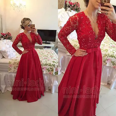 Special Price Red Lace Long Sleeve Bridesmaid Dresses Special Price Red Lace Long Sleeve Bridesmaid Dresses