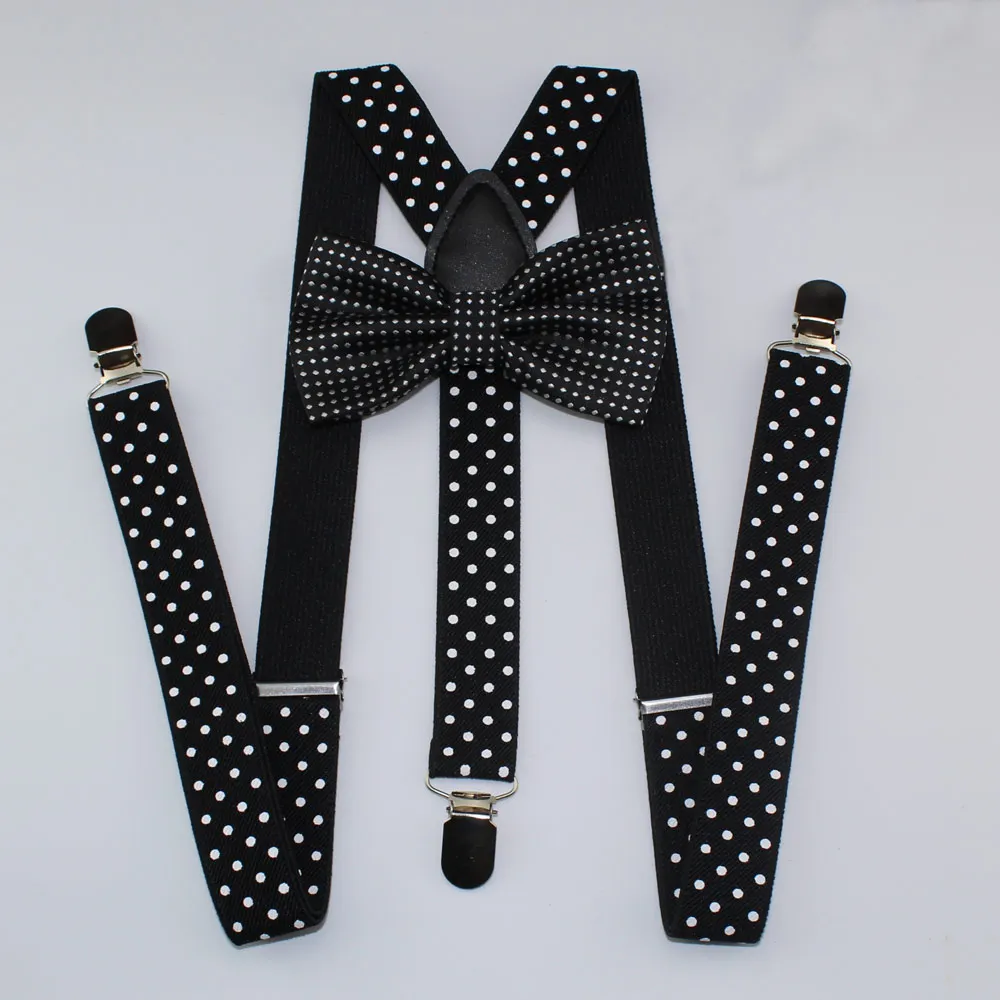 bow tie with suspenders