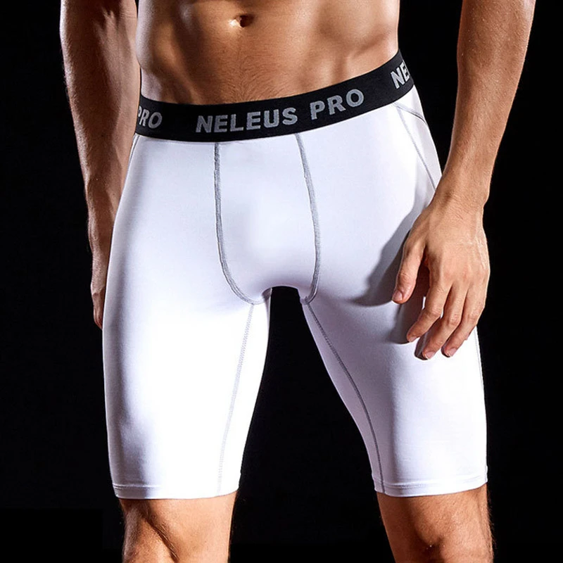 Mens Compression Shorts 2XL 3XL 90KG Male Fitness Casual Short Wear Under Base Layer Skinny Men Gym Sports Elastic White Legging best men's casual shorts