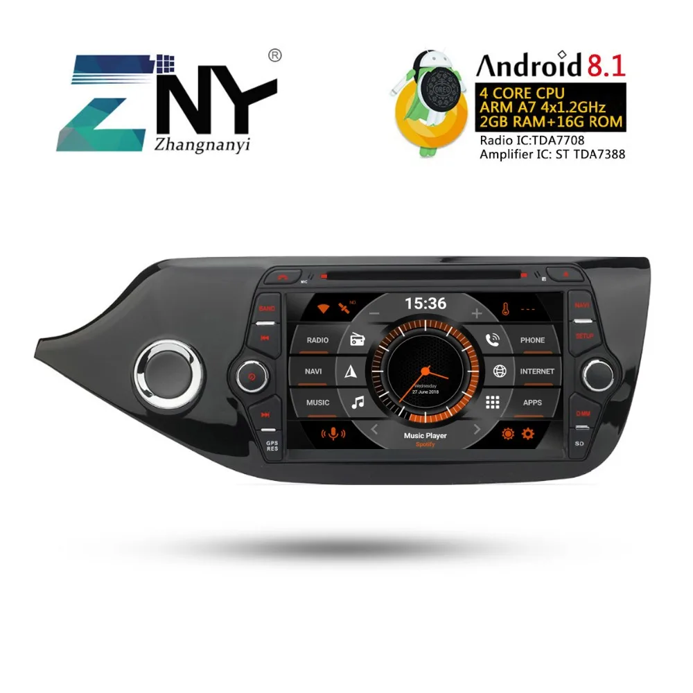 8 &quotAndroid 1 автомобильный DVD 2 Din Авто Радио Аудио для Kia Ceed 2013 2017 wifi Bluetooth gps навигация