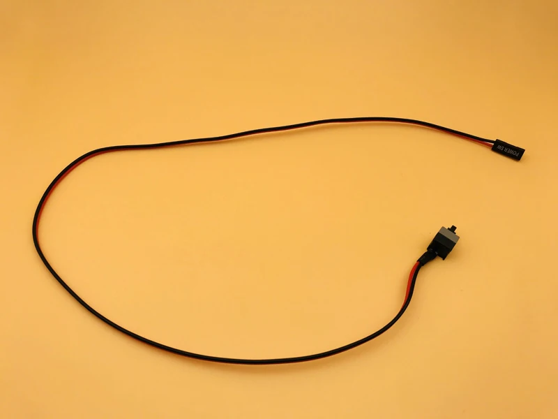 H1111Z 10pcs 50cm Host Motherboard PC power button pc power switch On/OFF Cable Reset Adapter Cord For BTC Mining Miner Machine