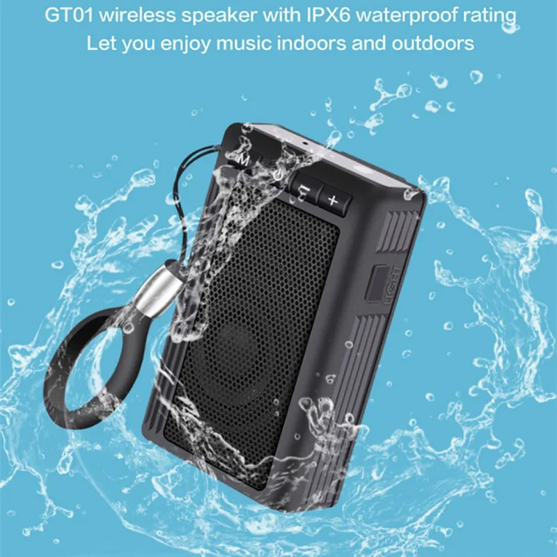Портативный Bluetooth динамик FM радио водонепроницаемый открытый велосипед