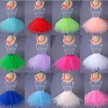 Недорогая короткая балетная юбка-пачка белого, синего, красного, розового цвета, цвета шампанского, свадебные аксессуары, вечерние юбки-пачки из тюля