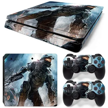 

Free Drop Shipping Vinyl Controller Skin for PS4 slim Console and Controller Skin Set