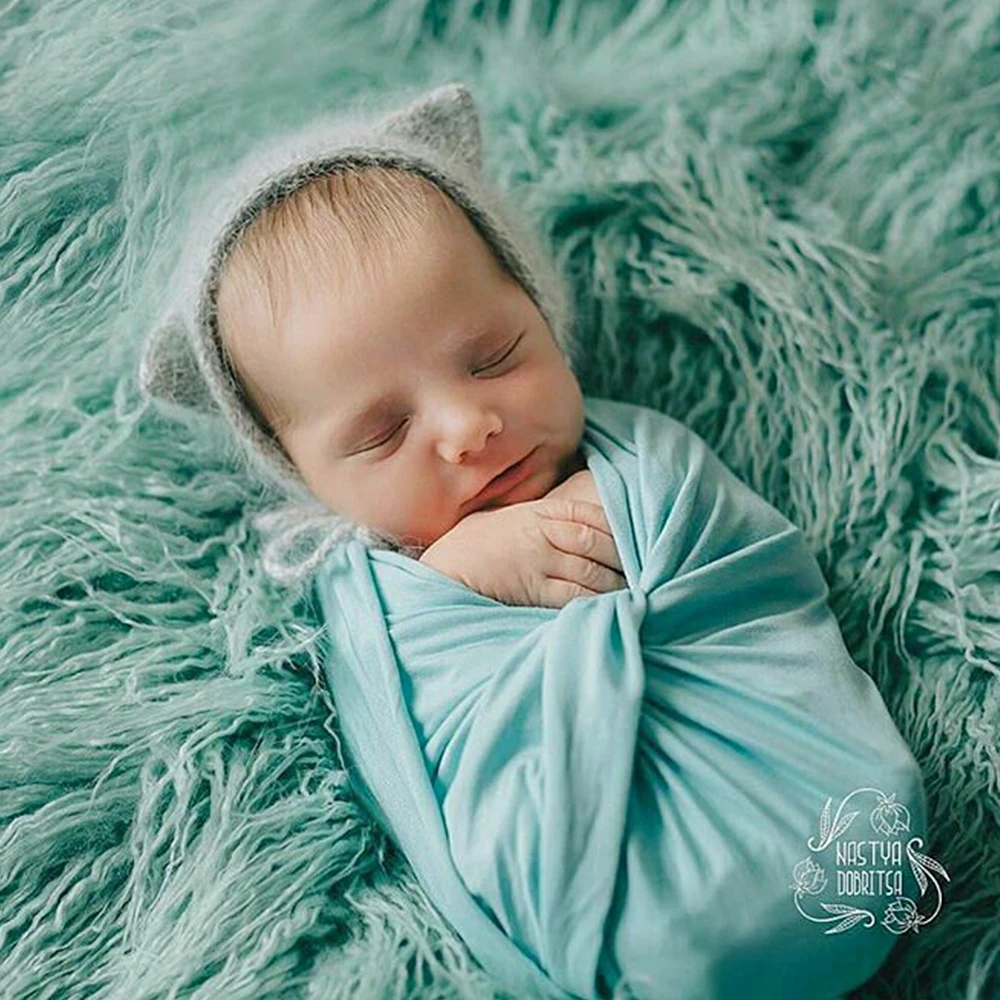 Couverture Douce En Fausse Fourrure Mongole Pour Bebe 75x50cm Panier Photo Pour Nouveau Ne Accessoires De Photographie Liquidation D Echantillon Aliexpress