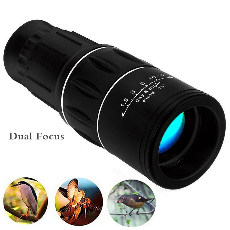 

New Travel 16x52 Monocular HD Telescope Dual Focus Zoom Powerful Monocular Binoculars High times For Bird-watching Gifts Best