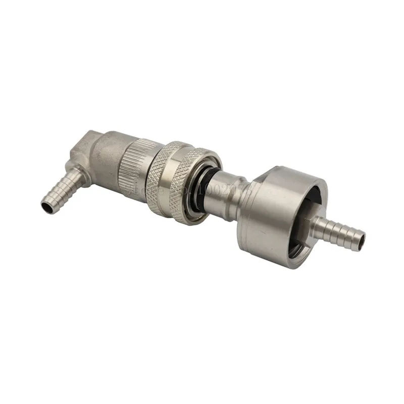 Stainless Steel Barb Liquid Ball Lock Disconnect with Carbonation Cap Home Brew Beer Brewing