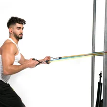 Ремень для йоги эластичная канатная Резиновая лента латексная трубка для мужчин и женщин оборудование для фитнеса Спортивная рука 11 многофункциональный ралли набор