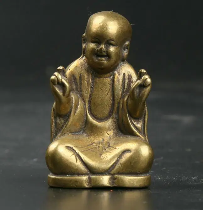 

Chinese Bronze Exquisite Buddhism Happy Buddha Maitreya Buddha Laughing Buddha Statue