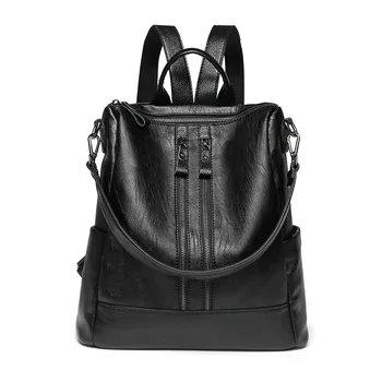 

High Quality Backpack Female New Women PU Leather Backpack Bag Ladies Softback Urban Fashion Backpacks For Girls