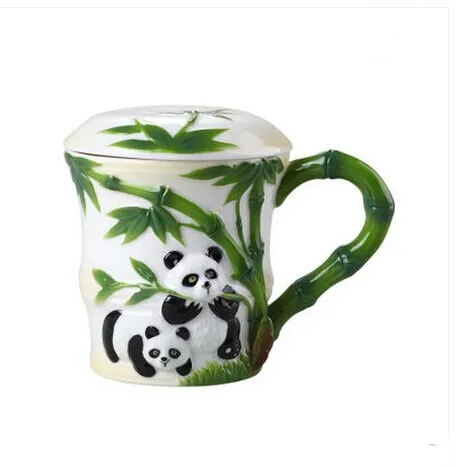 Details about   Panda and Bamboo Pattern White Mug 