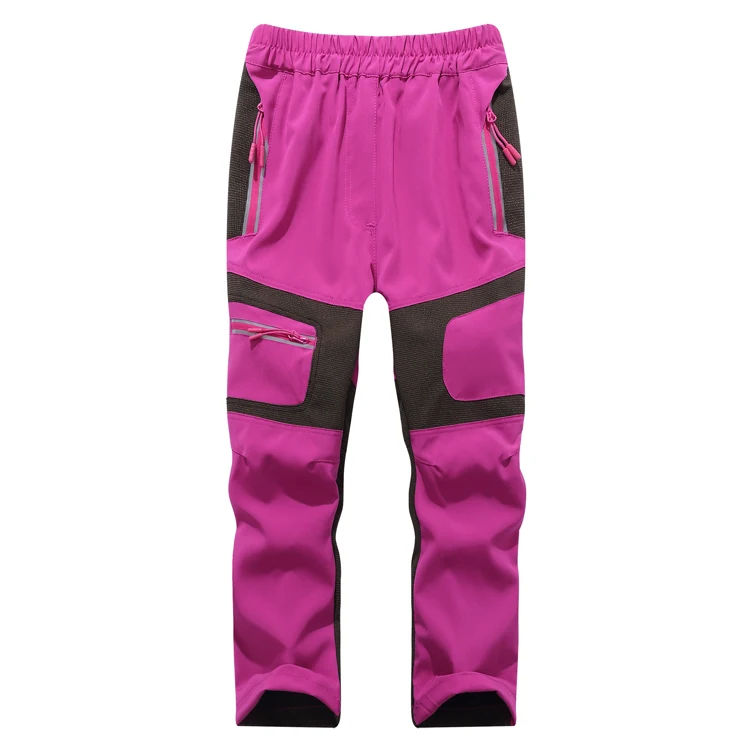 TRVLWEGO, Походные штаны для путешествий, летние детские штаны в стиле пэчворк, детский спортивный быстрый сухой с защитой от ультрафиолета, розовый, синий - Цвет: purplish red