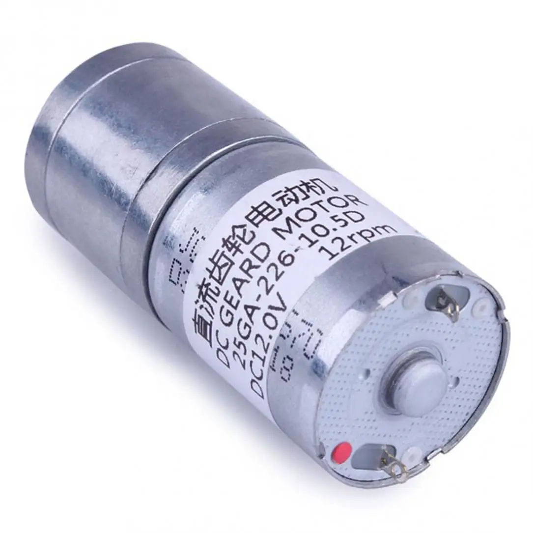JGA25-370 12V DC Motor High Torque Gear Reducer Electric Motor for Robot / Smart Car