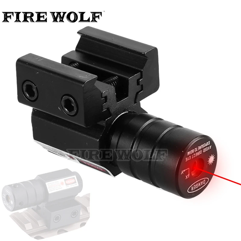 

50-100 Meters Range 635-655nm Red Dot Laser Sight For Pistol Adjust 11mm&20mm Picatinny Rail Free Shipping
