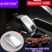 QCBXYYXH стайлинга автомобилей для peugeot 3008- интерьер ABS Шестерни крышка Держатель защиты пайетки крышка внутренняя аксессуар