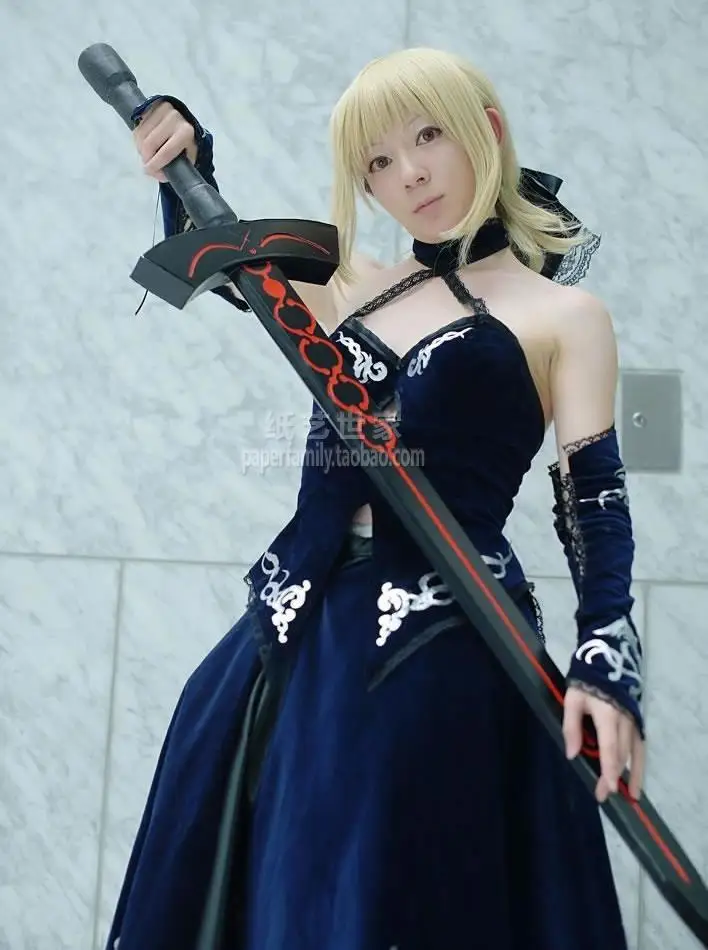 

3D paper model Fate stay night blackening saber sword 3D paper model 1: 1 cosplay