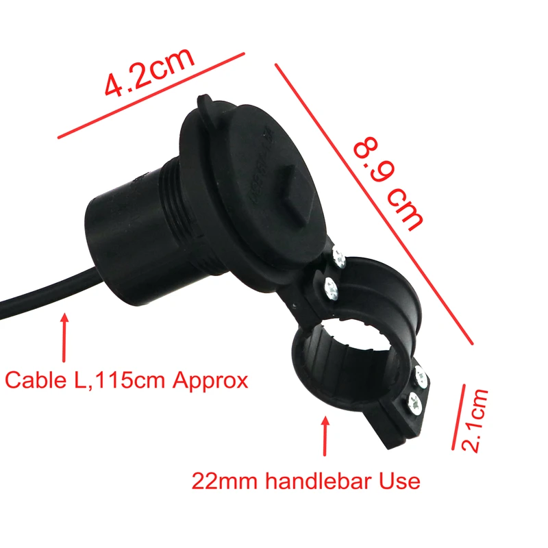 Водонепроницаемый USB адаптер LMoDri на руль велосипеда или мотоцикла|usb port socket|usb charger