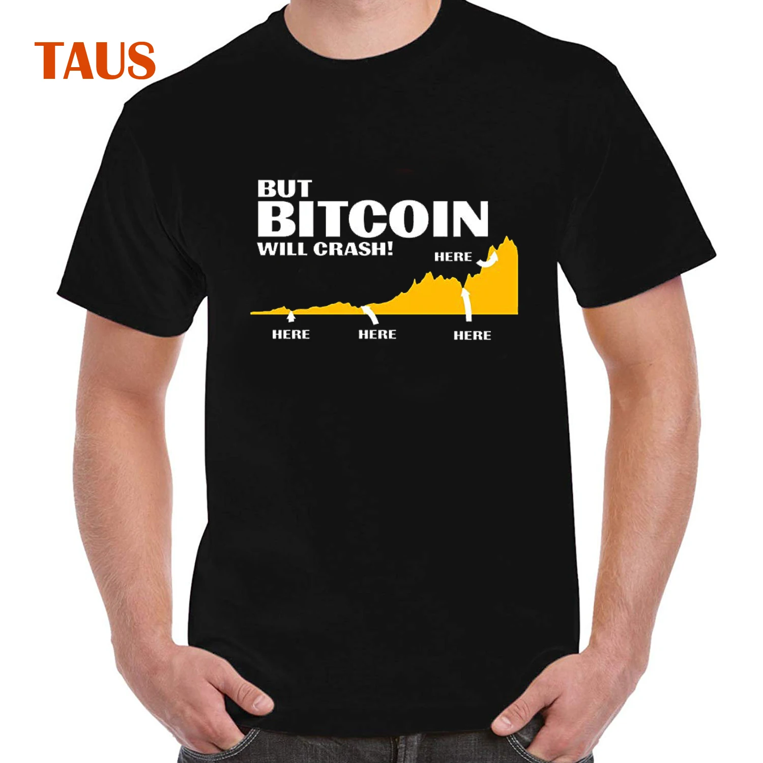 Funny Cryptocurrency Bitcoin Bubble Crash Crypto HODL Shirt-in T-Shirts ...