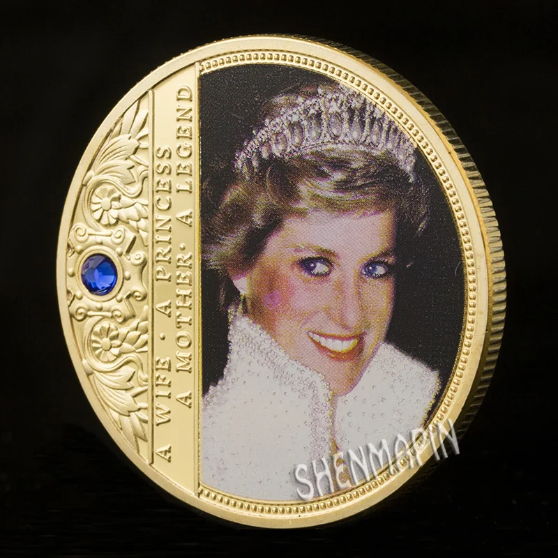 Diana Diamond памятная монета Princess of Wales золотые серебряные коллекционные монеты