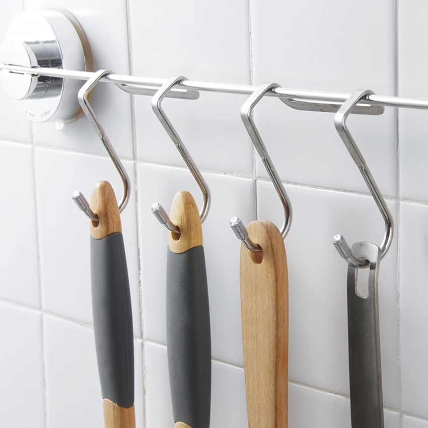 

Stainless Steel S Door Hooks Rack Pan Pot Holder Hanger S Shaped Hooks Rack for Kitchenware Utensils Clothes Bags Towels Plants