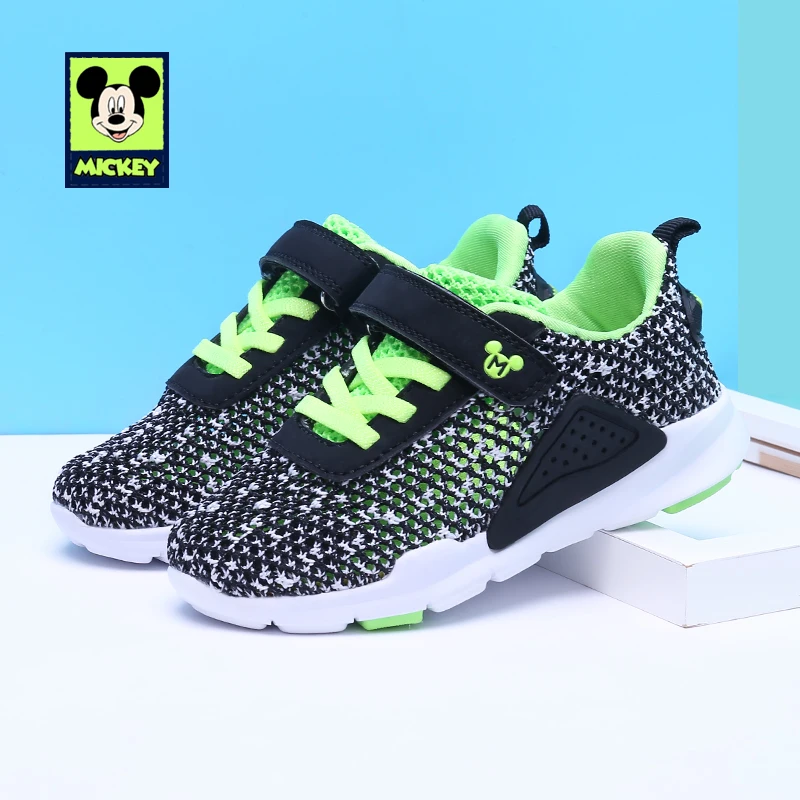 

Disney Children's Casual Shoes Mickey Non-slip mesh face children's casual travel boys girls sports casual shoes Size 26-30