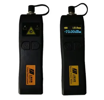 

2pcs/lot FTTH Fiber Optic Tool Kit Mini Optical Power Meter -70 ~+6dBm 5km 1MW Visual Fault Locator Fiber Optic Tester