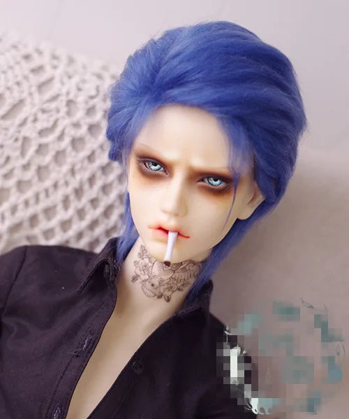 

Cool Middle Long Black Wig BJD Doll Fur Wig For 1/6 1/4 1/3 Uncle 16-17cm 18-19cm 20-21cm 22-23cm Doll Wig HH133