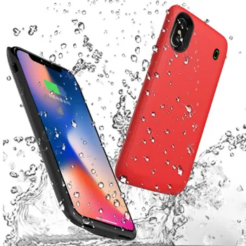 

For iPhone X Battery Case 4000mAh Rechargeable Portable External Charger Pack Power Bank Backup Cases Cover Shell